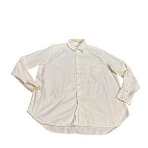 OUR LEGACY Shirting 50 Cream Cotton Button Down Long Sleeve Men's Shirt